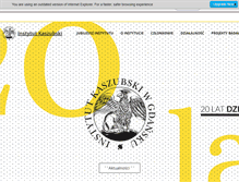 Tablet Screenshot of instytutkaszubski.pl